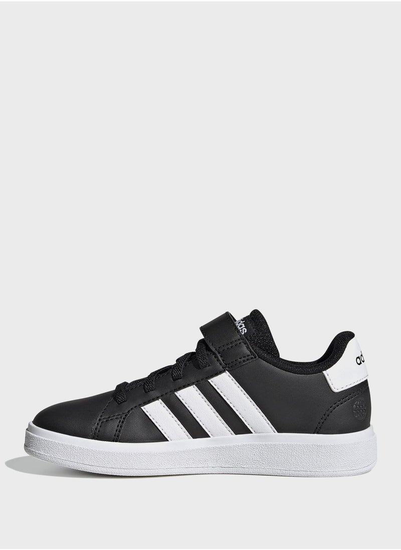 Adidas - Grand Court Elastic Lace And Top Strap Shoes - Image 1