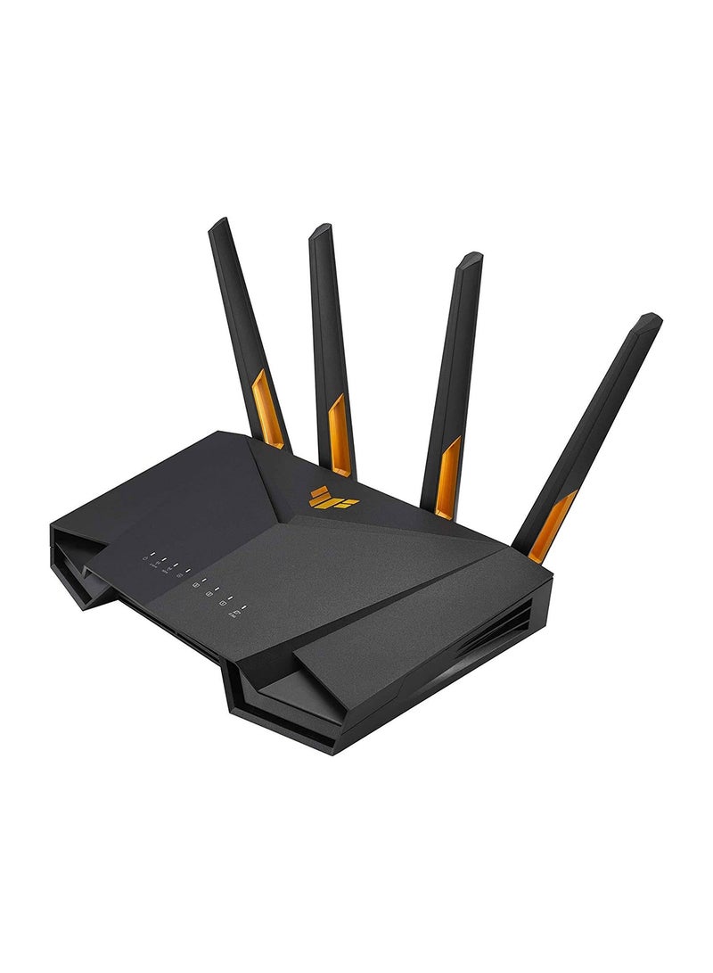 ASUS TUF Gaming AX4200 Dual Band WiFi 6 Gaming Router, With Mobile Game Mode, 2.5Gbps Port, 2.4 GHz Radio Frequency, 3 Steps Port Forwarding, AiMesh, Ai Protection Pro, 90IG07Q0-MU9100 Black - Image 1