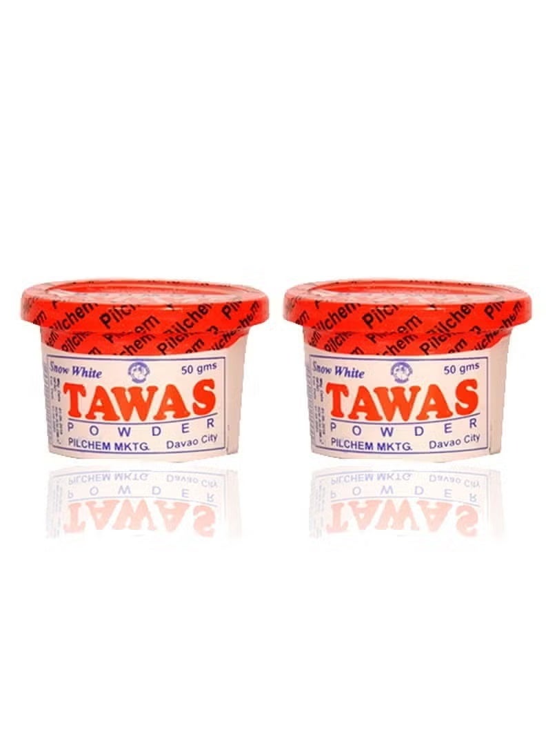 Snow White Tawas Deodorant Powder Two Pieces 50g