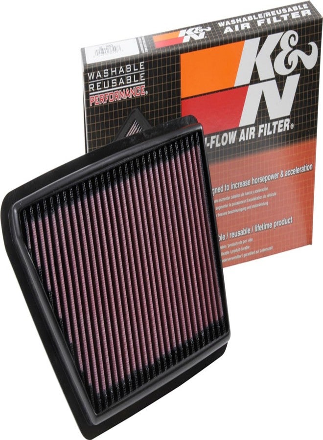 K&N Engine Air Filter: Reusable, Clean Every 75,000 Miles, Washable, Premium, Replacement Car Air Filter: Compatible with 2017-2019 HONDA (CR-V), 33-5063 - Image 1