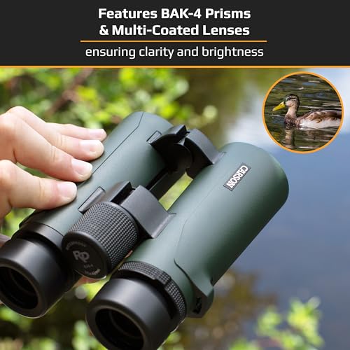 Carson RD Series 10x42mm Open-Bridge Waterproof High Definition Full Sized Binoculars (RD-042) - Image 5