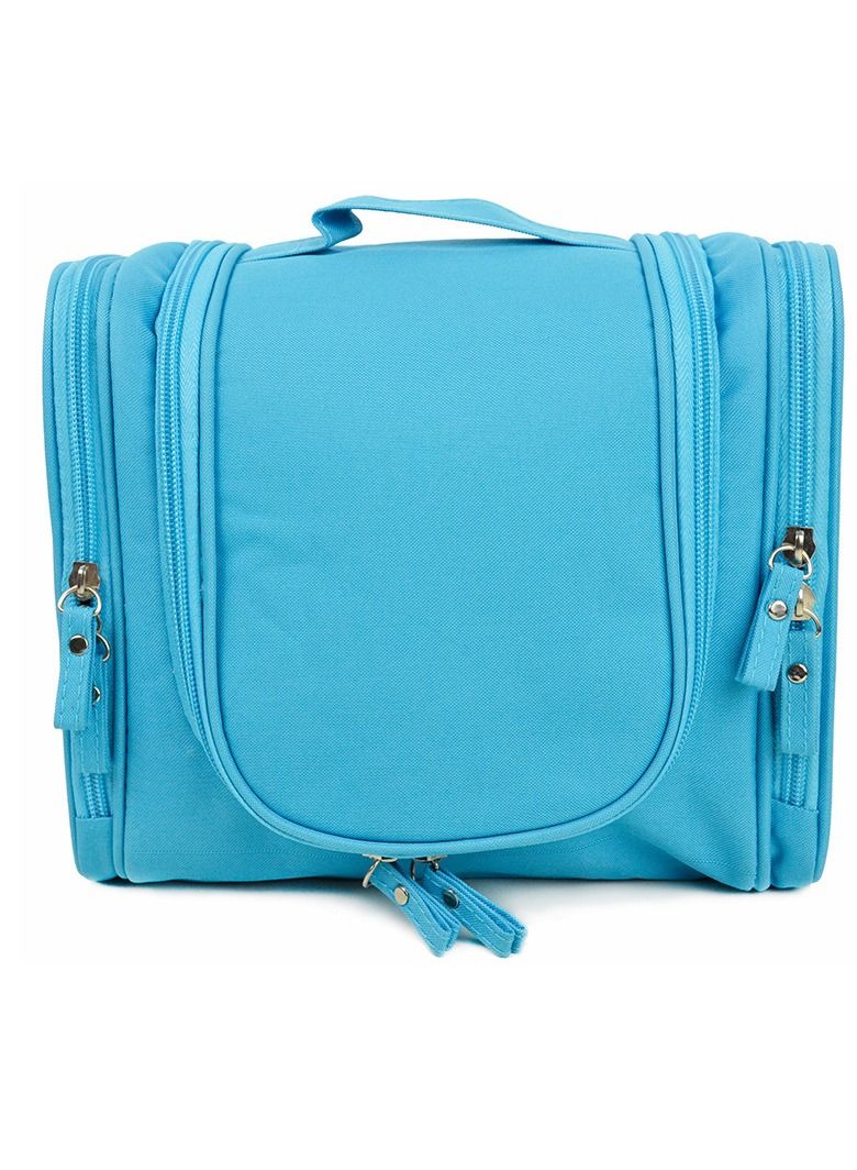 إكسفور حقيبة أدوات الزينة والسفر المعلقة للرجال والنساء ، قطعة واحدة ، حقيبة أدوات الزينة المعلقة باللون الأزرق - Image 1