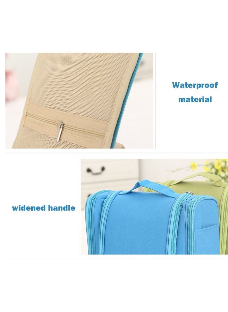 إكسفور حقيبة أدوات الزينة والسفر المعلقة للرجال والنساء ، قطعة واحدة ، حقيبة أدوات الزينة المعلقة باللون الأزرق - Image 4