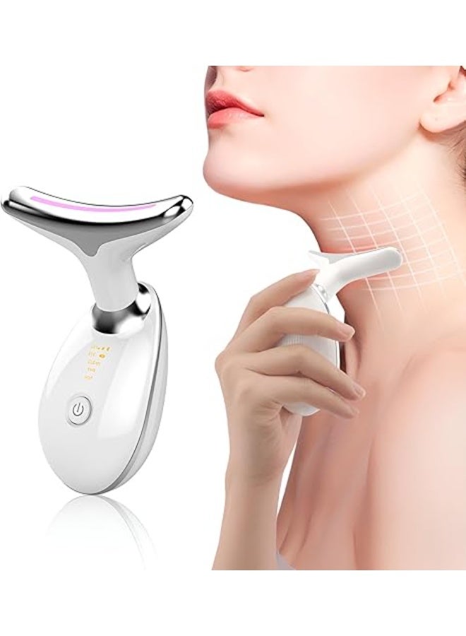 Facial Massager Red-Light-Therapy-for-Face-and-Neck, Face Sculpting Wand white - Image 1