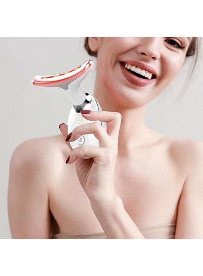 Facial Massager Red-Light-Therapy-for-Face-and-Neck, Face Sculpting Wand white - Image 5