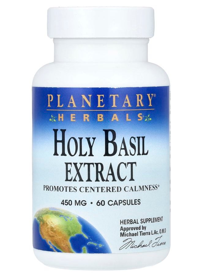 PLANETARY HERBALS Holy Basil Extract 450 mg 60 Capsules 