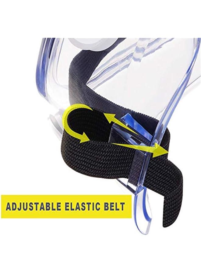 Arabest 2 pack Safety Goggles, Adjustable,Lightweight Anti-Fog Protective Safety Glasses, Eye Protection, White  - Image 3