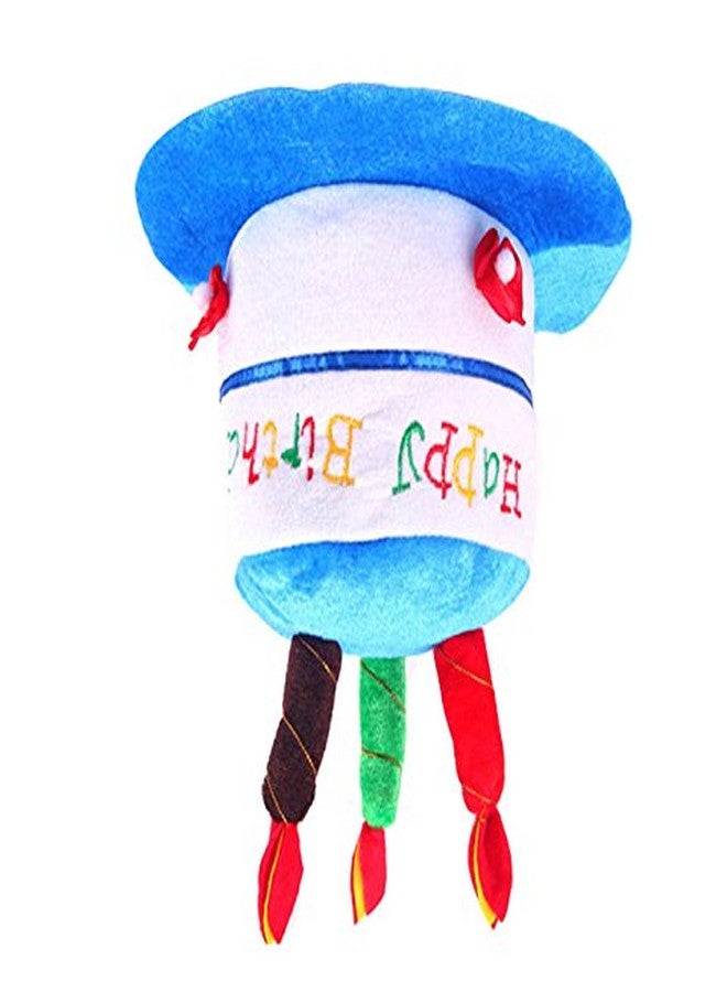 Futaba Plush Birthday Cake and Flower Party Kids Hat - Blue - Image 3