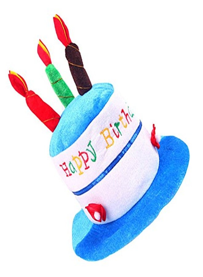 Futaba Plush Birthday Cake and Flower Party Kids Hat - Blue - Image 1