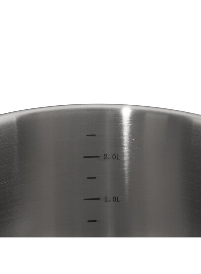 Five Simply Smart Resilience Stainless Steel Saucepan Silver 20cm 179702 - Image 2