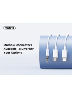 REMAX RM575a Wired Earphones with Type C Connector, In-ear, Built-in Microphone & Volume Control for Music and Call, White, USB C  - Image 5