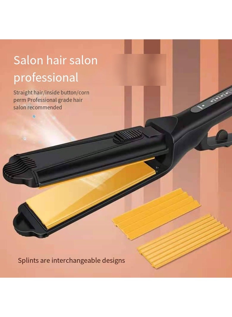 general 3-in-1 Ionic Hair Straightener & Curling Iron – Dual Styling with Ceramic Plates - Image 3