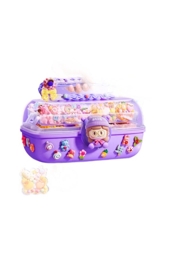 Goka Sticker Set Goka Cream Glue Sticker Hand Account Diy Material Storage Box Children's Toys Birthday Gift-Color:Cream Glue Goo Card 312-piece Set To Rack [buy A Box To Send A Bucket]]