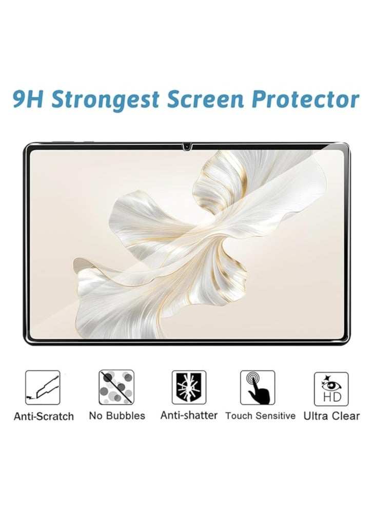 Muzz فيلم زجاجي مقسى لجهاز Honor Pad 9 Pro (12.1 بوصة) 2023 لوحي 9H صلابة HD واقي شاشة مضاد للخدش لجهاز Honor Pad 9 Pro 12.1" - Image 3