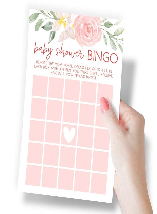 Printed Party Baby Shower Games for Girl - 5 Games & Activities, Baby in Bloom Floral Theme, 50 Guests - Image 3