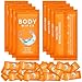 Treela 300 Pcs Large Body Wipes Bulk Deodorant Travel Size for Homeless Care Package Supplies Individually Wrapped Adults Bathing No Rinse Wet Wipes Men Women Hygiene Items709 X 984Orange - Image 1