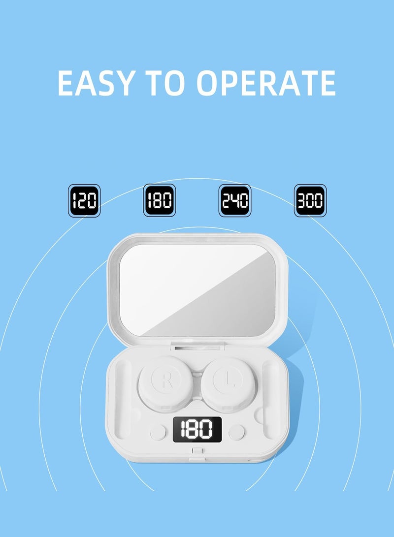 Contact lens case ultrasonic cleaning portable automatic rechargeable cleaning device storage beauty lens case - Image 4