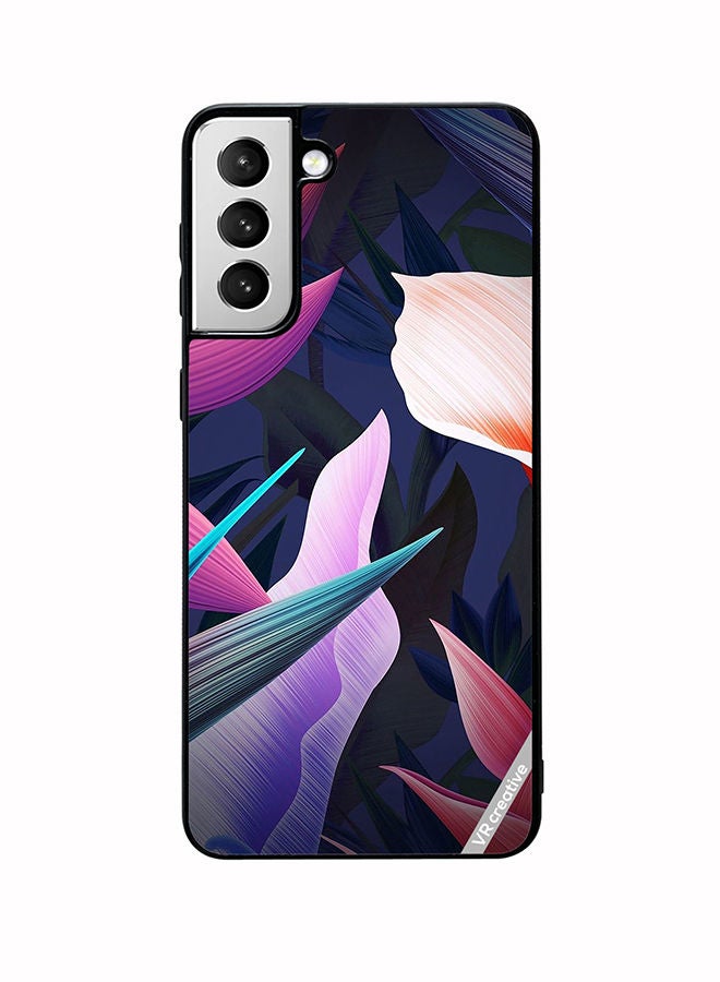 VR CREATIVE Protective Case Cover For Samsung Galaxy S22 Plus 5G Colorful Flowers And Leaves Design Multicolour - Image 1