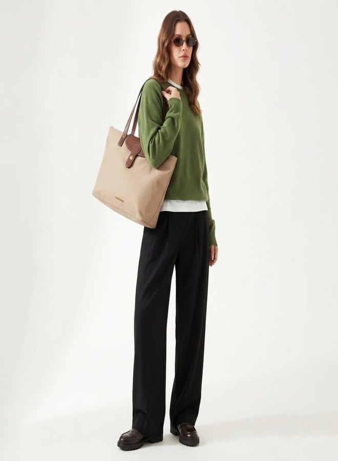 أكسيسورايز حقيبة تويلا النسائية من أكسسورايز لندن، لون كريمي - Image 2