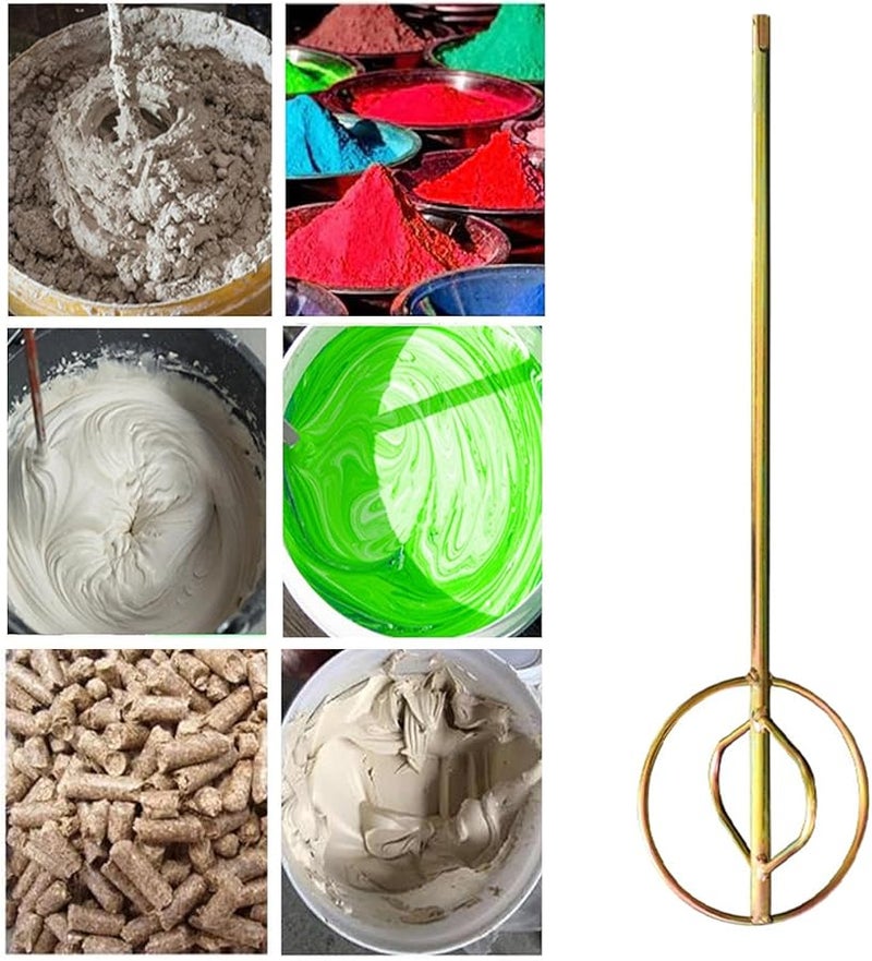 Type A Paint Mixing Rod Mini Electric Mixer Drill Attachment for Latex Mortar Cement - Image 3