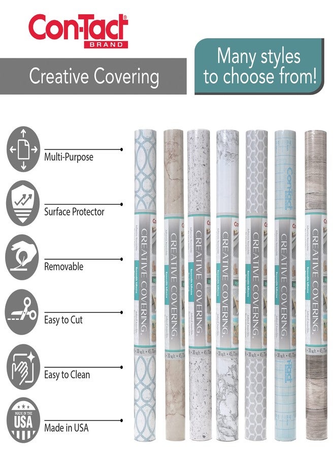 Con-Tact Brand Creative Covering Self-Adhesive Vinyl Drawer and Shelf Liner, 18'' x 9', Granite - Image 4