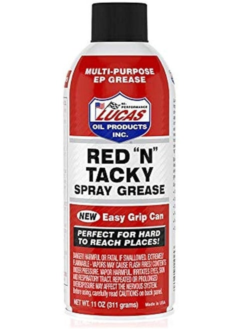 Lucasoil Red n Take Grease Spray LUC11025, 11 Ounce, One Size