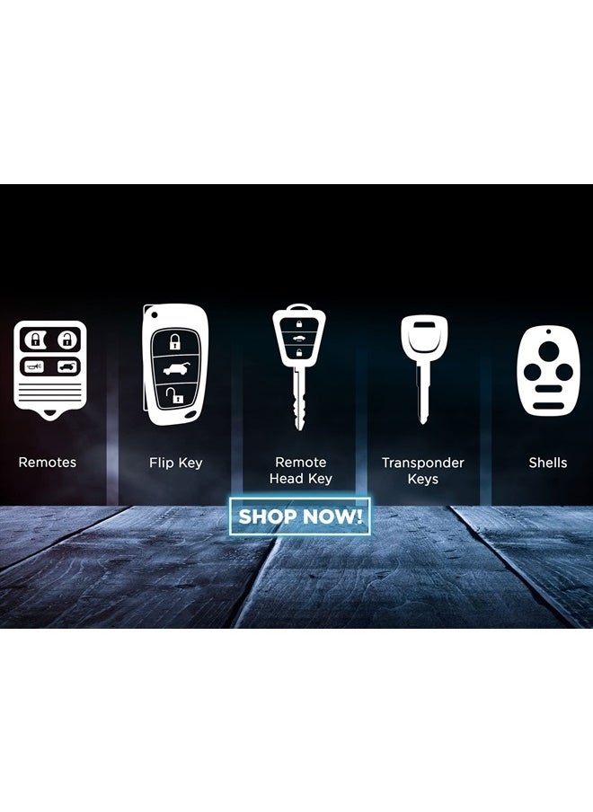 KeylessOption - Keyless Entry Remote Control Car Key Fob Replacement for LHJ011 (Pack of 2) - Image 1