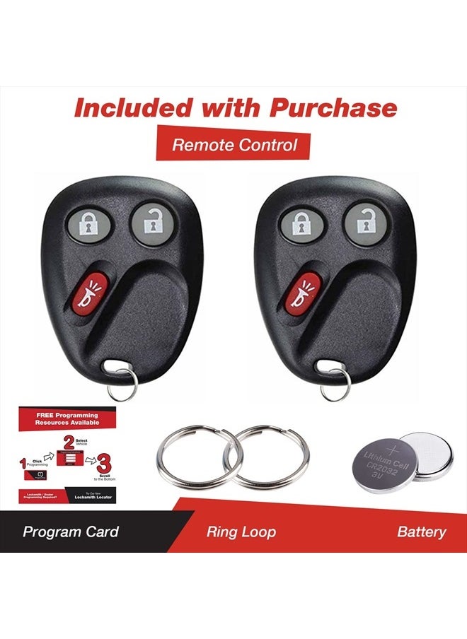 KeylessOption - Keyless Entry Remote Control Car Key Fob Replacement for LHJ011 (Pack of 2) - Image 1