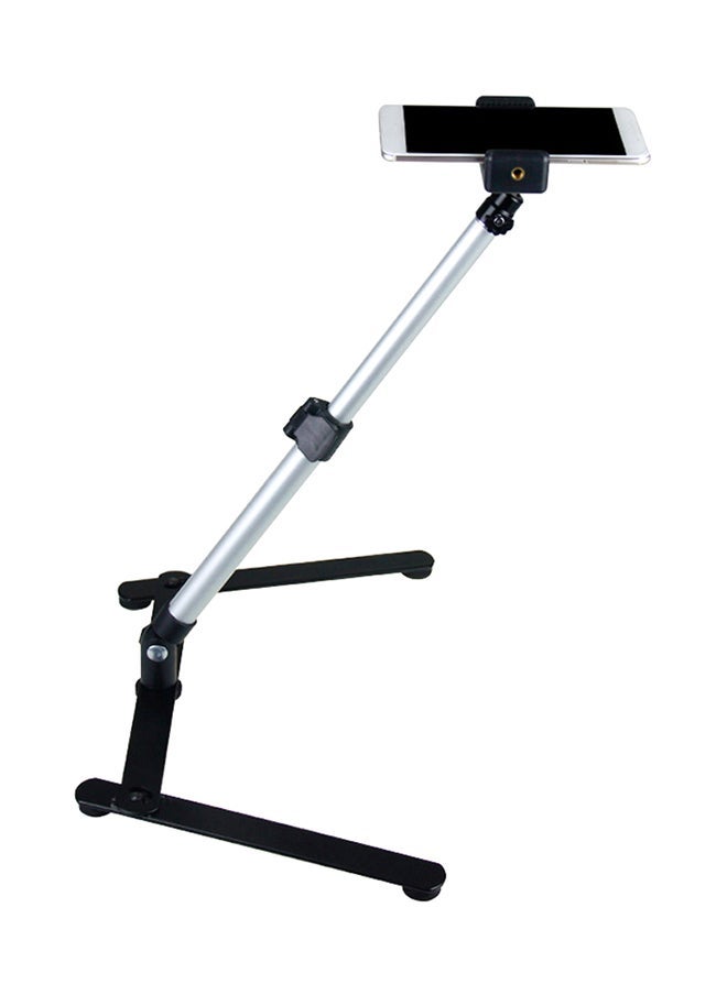 Photography Adjustable Monopod With Table Stand Mount Silver/Black - Image 1
