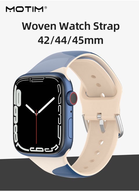 Sport Bands Compatible with Apple Watch Band 42mm 44mm 45mm 49mm Waterproof Soft Silicone Replacement Strap Accessories for iWatch Ultra SE Series 10/9/8/7/6/5/4/3/2/1