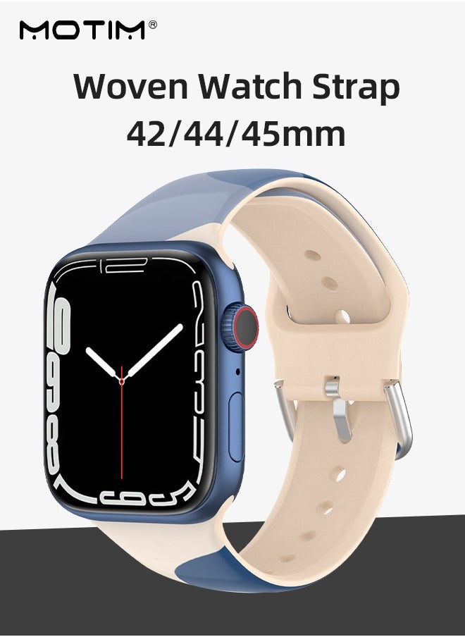 Motim - Sport Bands Compatible with Apple Watch Band 42mm 44mm 45mm 49mm Waterproof Soft Silicone Replacement Strap Accessories for iWatch Ultra SE Series 10/9/8/7/6/5/4/3/2/1 - Image 1