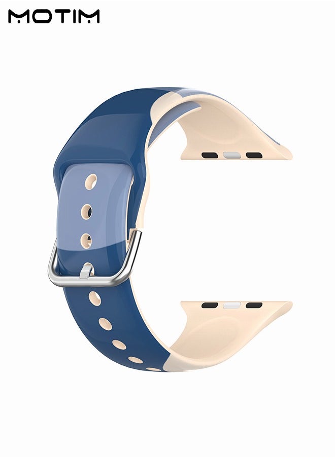 Motim - Sport Bands Compatible with Apple Watch Band 42mm 44mm 45mm 49mm Waterproof Soft Silicone Replacement Strap Accessories for iWatch Ultra SE Series 10/9/8/7/6/5/4/3/2/1 - Image 1