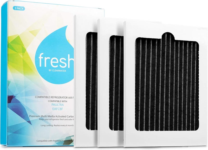 Mist FRESH Paultra Refrigerator Air Filter Replacement for Frigidaire Pure Air Ultra, Electrolux PureAdvantage EAFCBF, Compatible with Smart Choice PureAir, Part 242061001, 241754001 - (3 Pack) - Image 1