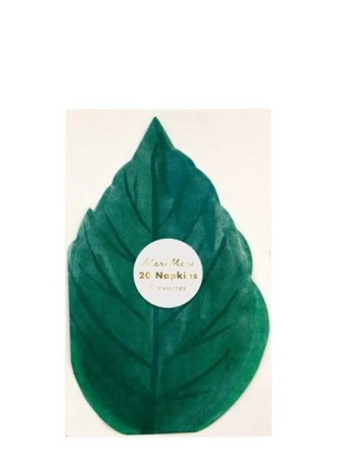 Meri Meri Rose Garden Leaf Napkins