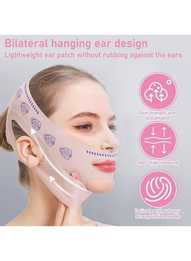 Lycra rubber V Face Mask for Face Lift  Facial Slimming Bandage for Chin  Cheek  Double Chin Reducer for Women Men  Skin Tightening Belt for Slim Lift, 1 count - Image 5