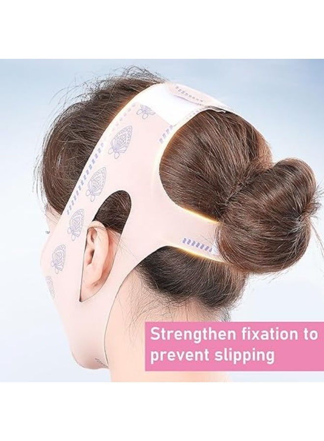 Lycra rubber V Face Mask for Face Lift  Facial Slimming Bandage for Chin  Cheek  Double Chin Reducer for Women Men  Skin Tightening Belt for Slim Lift, 1 count - Image 2