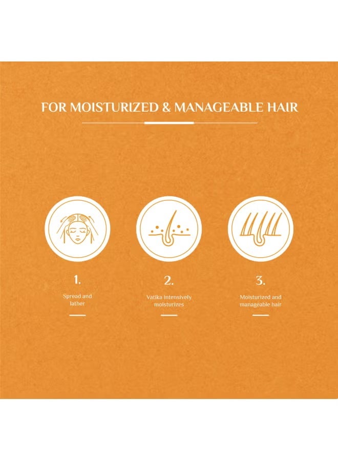 Vatika Naturals Mositure Treatment Shampoo 360 ml + 15 % OFF | Almond & Honey Smoothens, Adds Shine & Manageability For Dry, Frizzy & Coarse Hair 360.0ml - Image 3