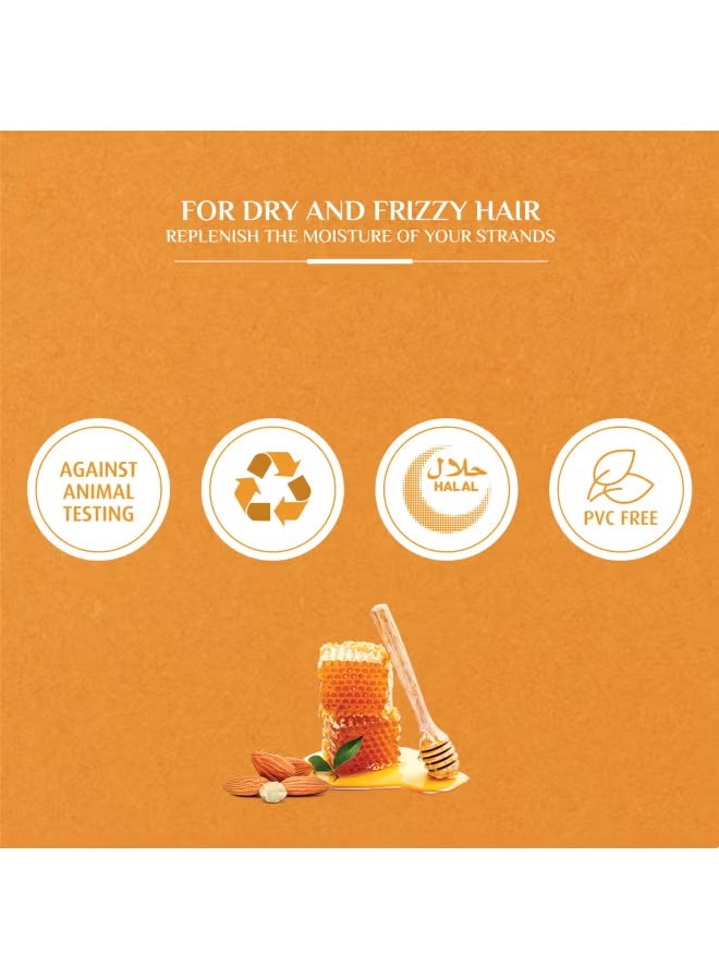 Vatika Naturals Mositure Treatment Shampoo 360 ml + 15 % OFF | Almond & Honey Smoothens, Adds Shine & Manageability For Dry, Frizzy & Coarse Hair 360.0ml - Image 2