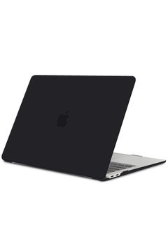 CaseBuy MacBook Air M2 Case 2023 2022 13.6 inch A2681 Clear Plastic Hard Shell Case Protector for MacBook Air M2 13.6" with Touch ID Black  - Image 4