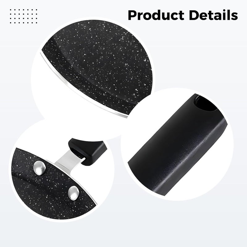 10 in Non-Stick Crepe Pan, Aluminum Griddle Pan for Induction & Gas Stovetops, Lightweight Tawa Ideal for Dosa and Baking - Image 4