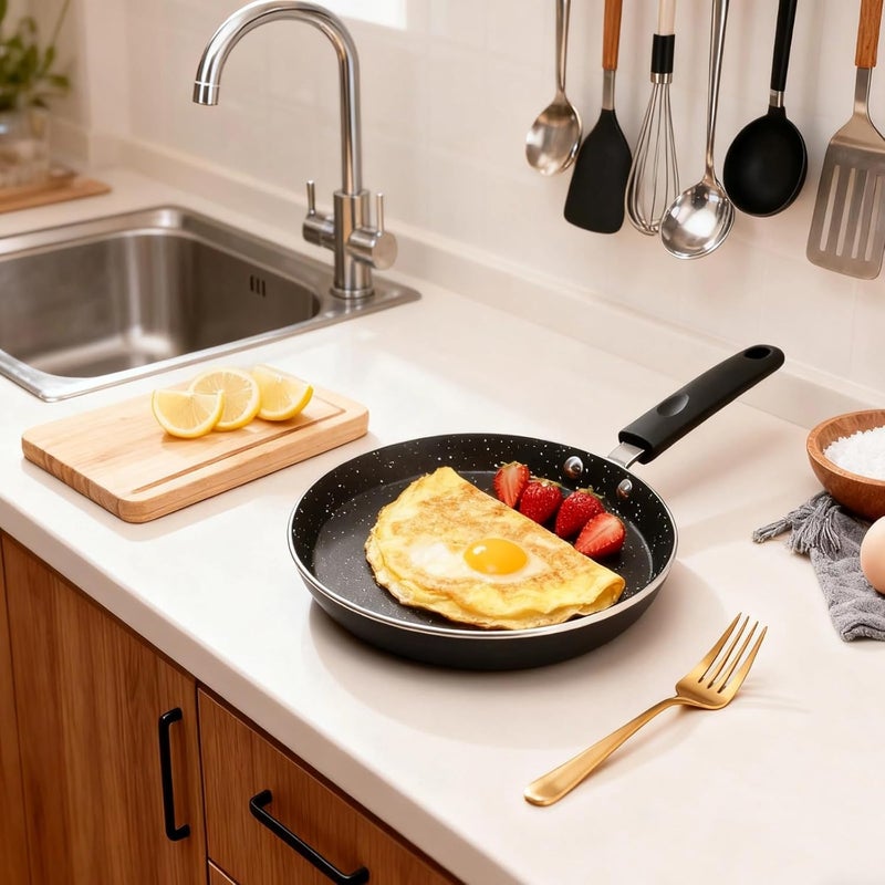 10 in Non-Stick Crepe Pan, Aluminum Griddle Pan for Induction & Gas Stovetops, Lightweight Tawa Ideal for Dosa and Baking - Image 5