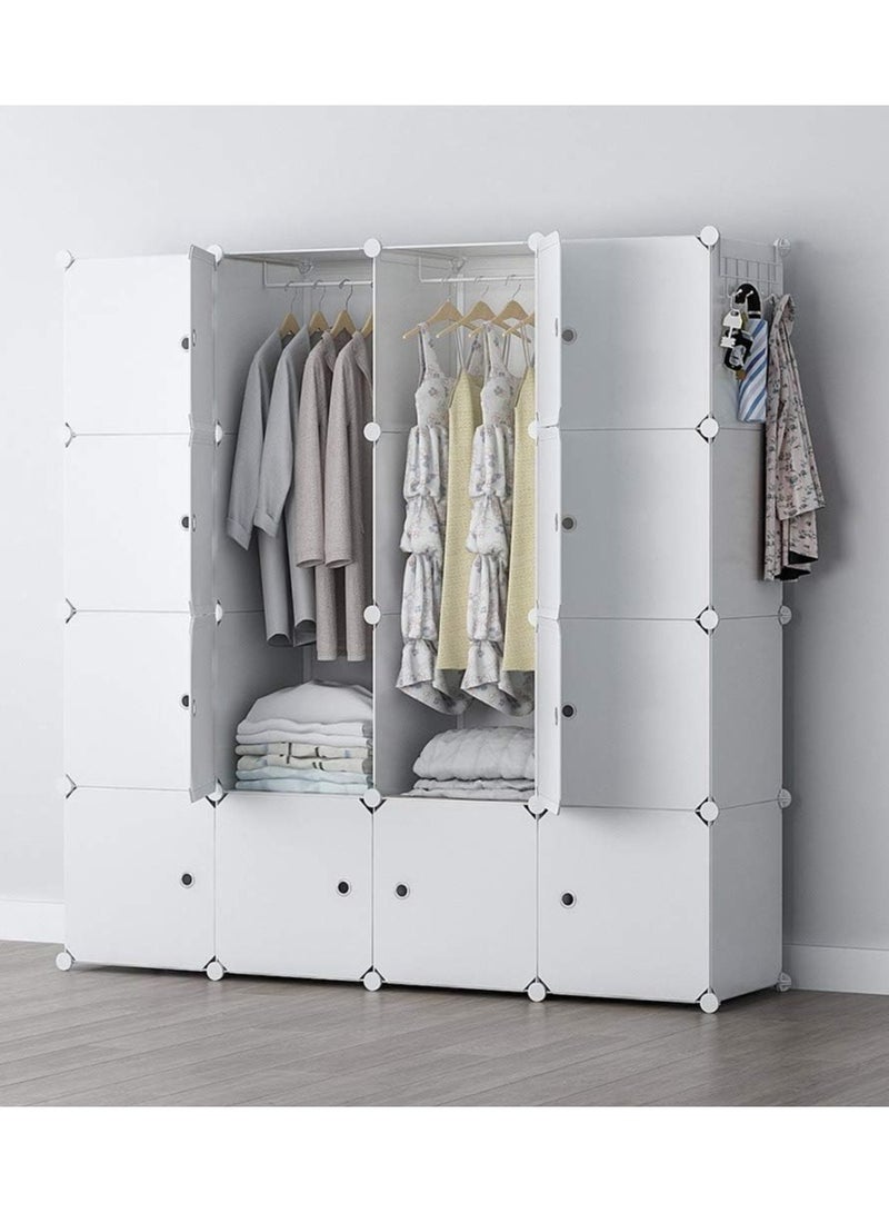 DubaiGallery Modular Wardrobe, Modular Shelves, Modular Clothes Organizer Wardrobe for Home, Storage Shelf for Bedroom, 16 Modules  - Image 3