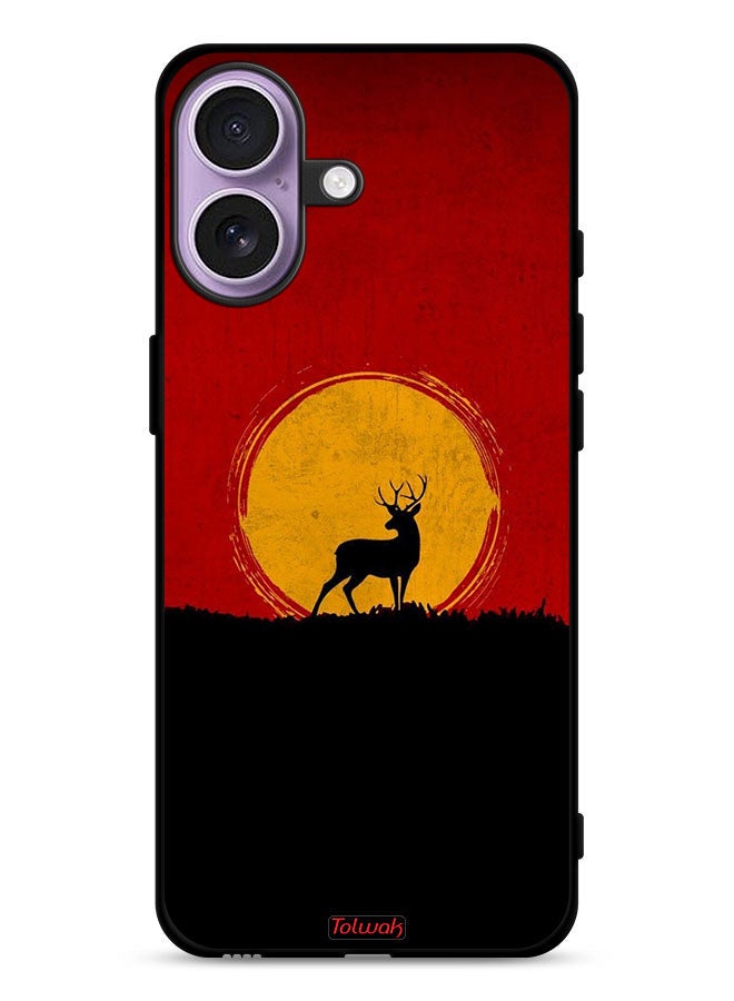 Tolwak Apple iPhone 17 Protective Case Cover Deer And Moon Artwork - Image 1