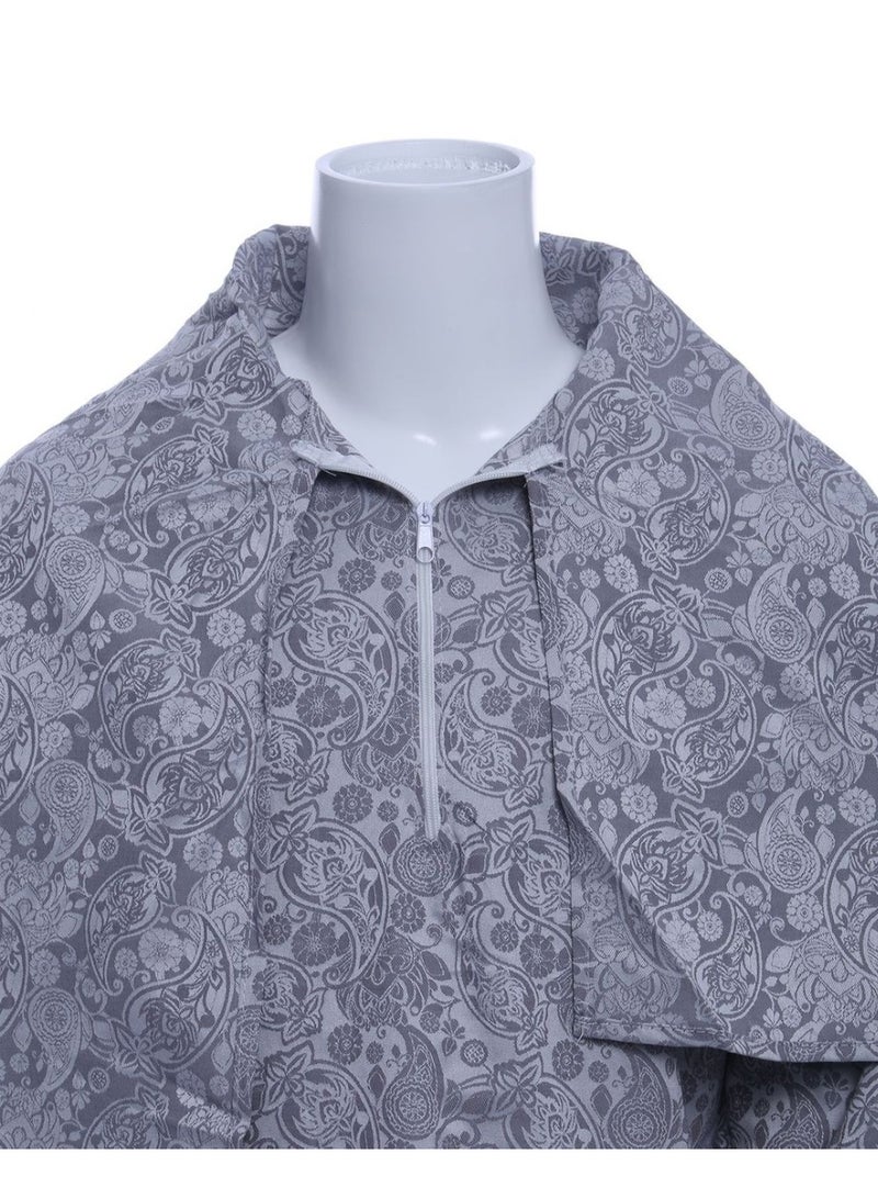 Manasek Kids Prayer Dress - (Gray) - 4-5 Years - Image 4