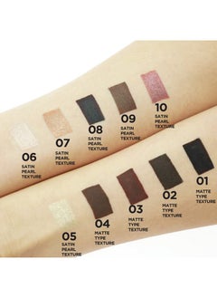 CLIONE PRIME Cliento 3D Gel Eyelinereyeliner Kit Intense Color Waterproof Smudge Proof Multipurpose 10 Colors Longlasting Eye Shadow Cruelty Free (Roasted Coffee Rose Brown)  - Image 5