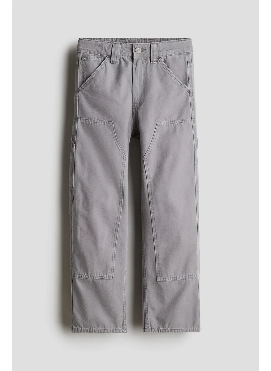 H&M Loose-Fit Canvas Trousers