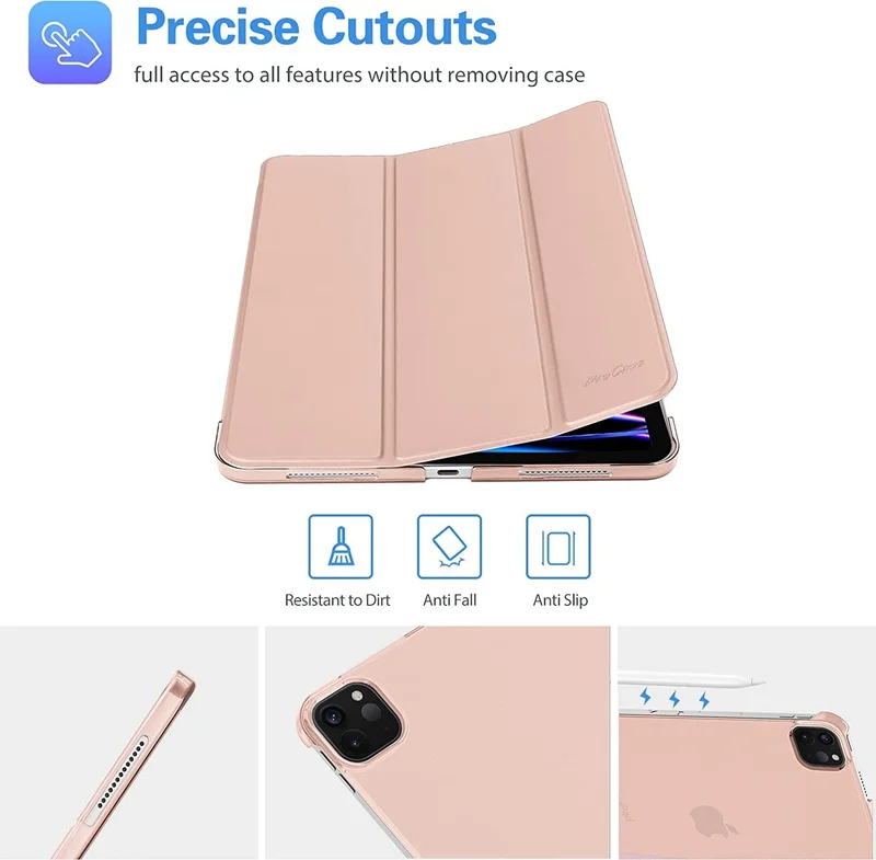 ESR Apple iPad Pro 11 Inch 2022 4th Generation A2435, A2761, A2762 Series Basic Smart Case with Horizontal Stand and Sleep Mode