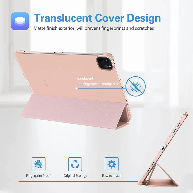 ESR Apple iPad Pro 11 Inch 2022 4th Generation A2435, A2761, A2762 Series Basic Smart Case with Horizontal Stand and Sleep Mode