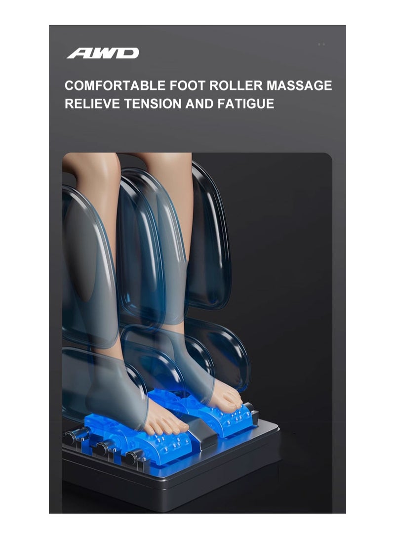 Massage Chair Full Body Massage Chair with 4D SL-Track Technology Zero Gravity 18 Auto Health Programs Intelligent Body Detection Wrapping Airbags Heating and Bluetooth Speakers