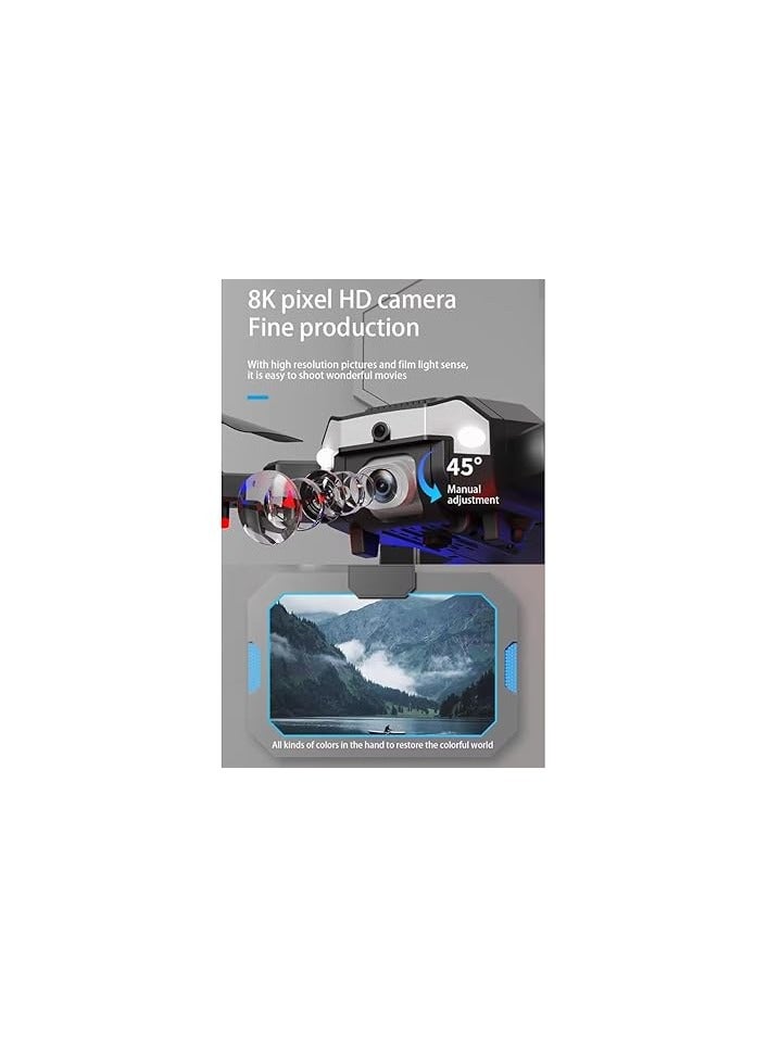 Generic E88 Drone with 1080P Camera and 2 Batteries – One-Key Take-Off/Land, Altitude Hold, Obstacle Avoidance, 360° Flip – Aerial Photography Drone for Kids & Adults - Image 4